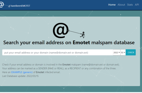 Emotet（エモテット）感染、Emotet返信してしまった！になる前に、対策とメールアドレスやドメインが悪用されていないかがわかるチェックツール