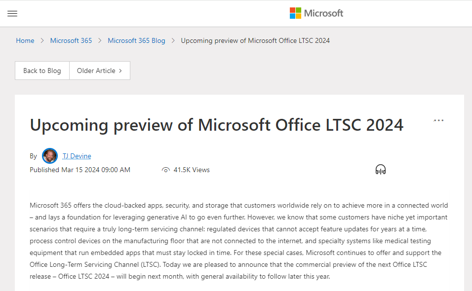マイクロソフトOffice2024永続ライセンス版が2024年4月に商用